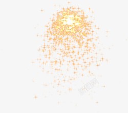 烟花金色发散发光闪光流金特效高清图片