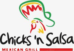logo背景墙创意鸡肉厨房logo图标高清图片