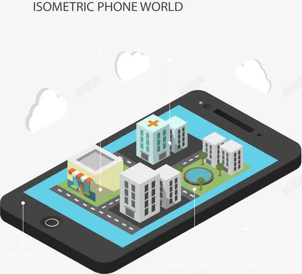 智慧医院手机模型矢量图eps免抠素材_新图网 https://ixintu.com 医疗 医院模型 手机医疗 手机模型 智慧医院 矢量素材 移动医疗 矢量图