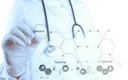 医疗六角形正在分析六角形分子医疗科技的医生背景高清图片