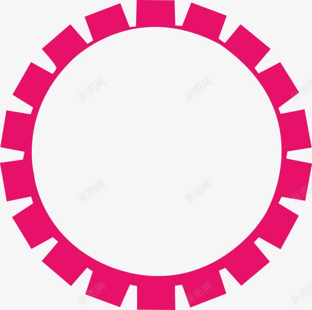 圆圈png免抠素材_新图网 https://ixintu.com 办公 商务 圆圈 招聘 玫红色圈圈 设计