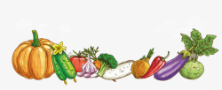 农家菜土豆茄子卡通各种蔬菜食材高清图片