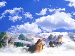 云雾缭绕的山林云雾缭绕755x700高清图片
