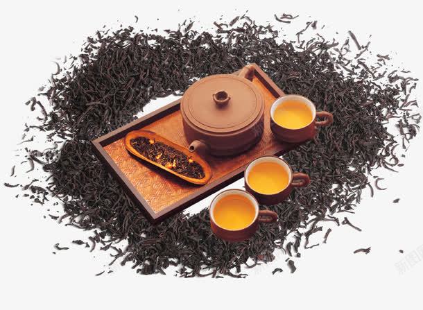 牛蒡茶中的茶具png免抠素材_新图网 https://ixintu.com 牛蒡茶 艺术 茶具 茶叶 茶艺