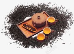 牛蒡茶林志颖牛蒡茶中的茶具高清图片