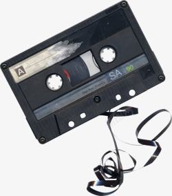 录音机磁带黑色音乐磁带怀旧高清图片