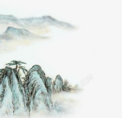 水墨绿水青山水墨绿水青山高清图片