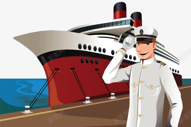 海运邮轮png免抠素材_新图网 https://ixintu.com 卡通 手绘 海军 海港 港口码头 码头 邮轮