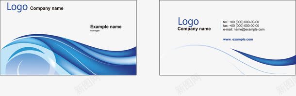 名片png免抠素材_新图网 https://ixintu.com 个人名片 个性名片 名片 名片底图 简洁名片 花纹背景 蓝色线条名片 高档名片