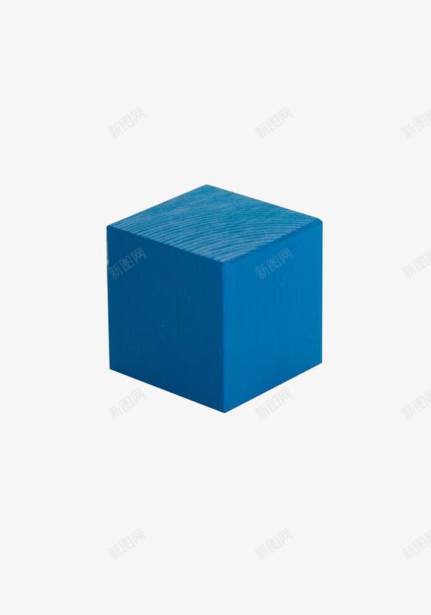 蓝色立方体png免抠素材_新图网 https://ixintu.com 几何 原木积木 积木 立方体 蓝色