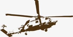 军用直升飞机素材