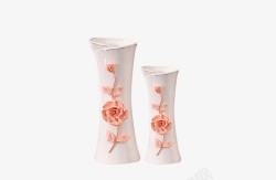 玫瑰花造型粉色玫瑰花造型花瓶高清图片