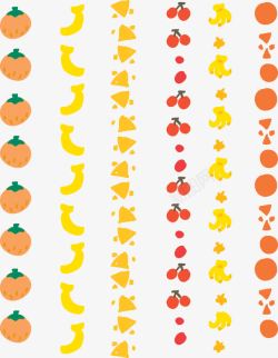 橘子边框手绘水果装饰花边矢量图高清图片