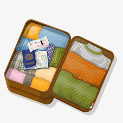 扁平化旅行箱一个扁平化的行李箱高清图片