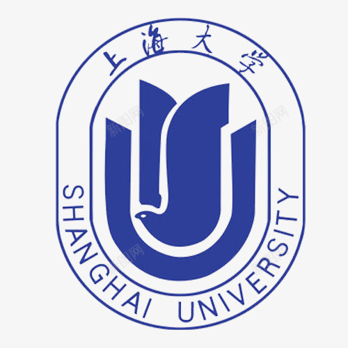 扁平化装饰上海大学logo图标png_新图网 https://ixintu.com 上海大学 上海学校 大学logo 学校logo 英文字母 设计标签