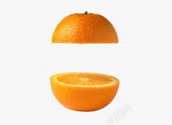 破开切开的橙子高清图片