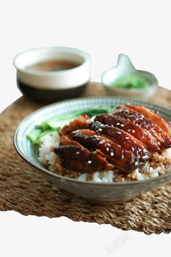 风味鸡肉美味照烧鸡排高清图片