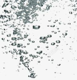 水中气泡水中充满了丰富的氧气气泡高清图片