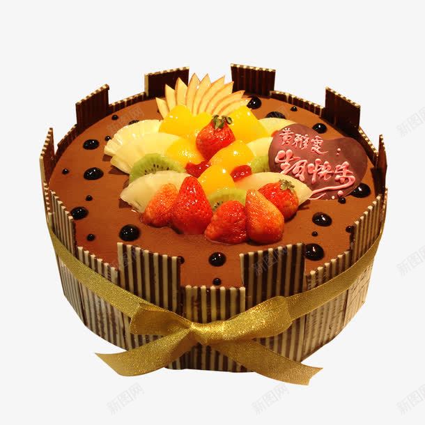 水果蛋糕png免抠素材_新图网 https://ixintu.com 猕猴桃 生日快乐 草莓 蛋糕 黑色蛋糕
