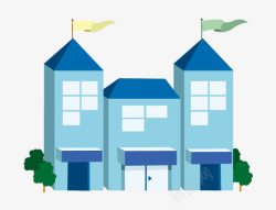 学校房屋设计简单的卡通房子高清图片