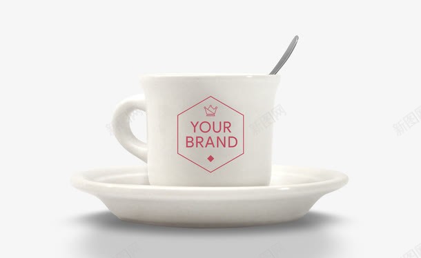 可换logo的杯子图标png_新图网 https://ixintu.com VI手册 VI设计 产品实物 咖啡杯 白色杯子 马克杯