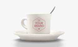 咖啡VI可换logo的杯子图标高清图片