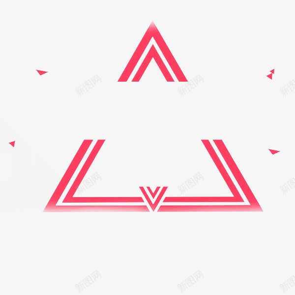 三角形边框psd免抠素材_新图网 https://ixintu.com 三角形 三角形免扣素材 三角形免费素材 红色