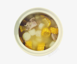 炖汤美食玉米山药炖排骨高清图片