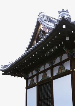 中式古典瓦顶特色日式和风屋檐高清图片