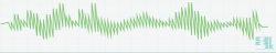 绿色声波绿色波形音频声波电流线条元素素矢量图高清图片