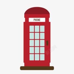 玻璃字母红色电话亭高清图片