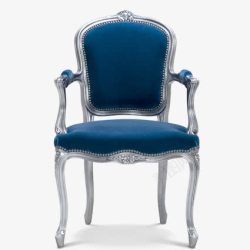 高贵椅子座家居模型装饰蓝色椅子高清图片