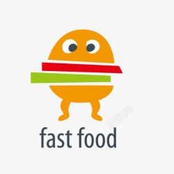 零食logo卡通扁平化零食水果logo图标高清图片
