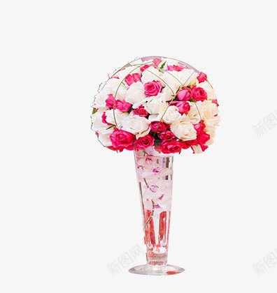 粉色花朵台png免抠素材_新图网 https://ixintu.com 婚礼 婚礼展架 婚礼水牌 婚礼花 粉色 装饰