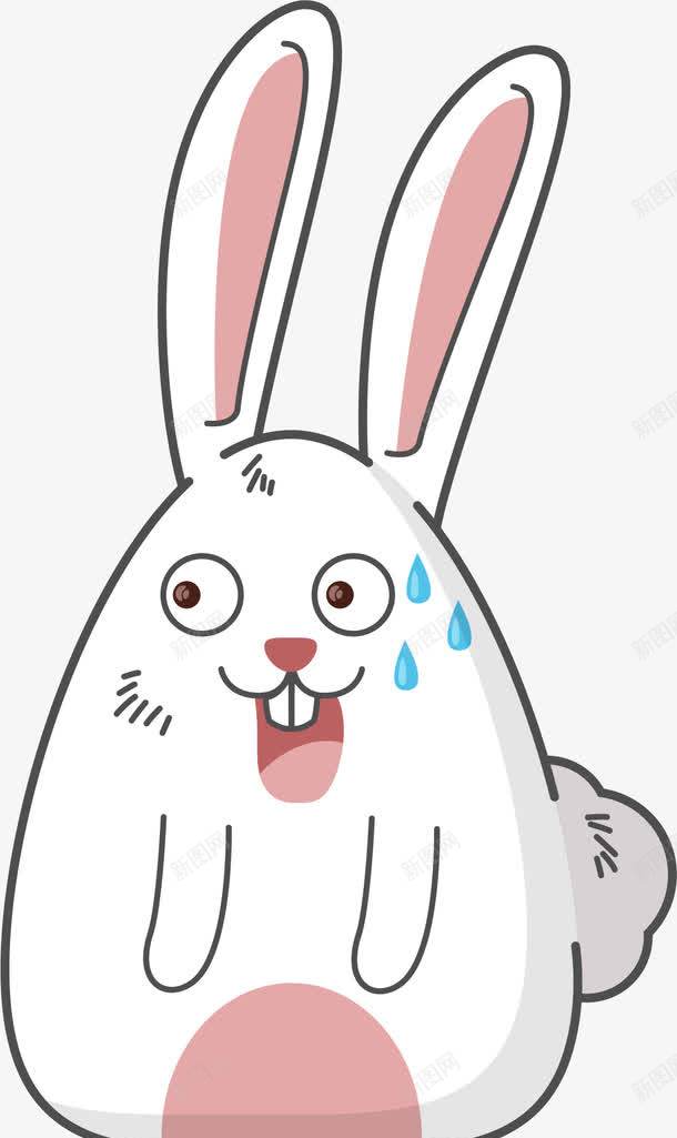 冷汗的小白兔png免抠素材_新图网 https://ixintu.com 兔子简笔画 兔牙 冷汗 卡通可爱 小兔子 小动物 小白兔 滴汗 生肖 表情包 酷兔