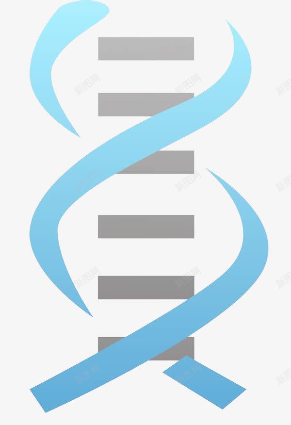 可爱蓝色基因链图形图标png_新图网 https://ixintu.com DNA双螺旋 ppt元素 图标 基因 实验 科研 遗传