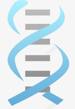蓝色基因链可爱蓝色基因链图形图标高清图片
