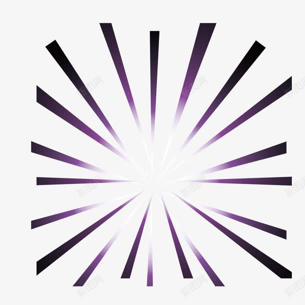 紫色渐变线条放射性图案png免抠素材_新图网 https://ixintu.com 放射性图案 放射性线条 渐变 紫色 线条
