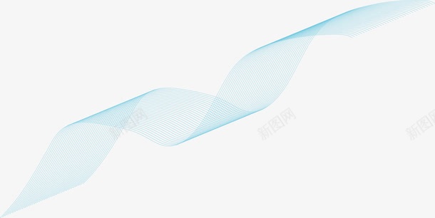 蓝色扭曲曲线png免抠素材_新图网 https://ixintu.com 商务 弧线 弯曲 扭曲 曲线 渐变 科技 科技弧线 线条