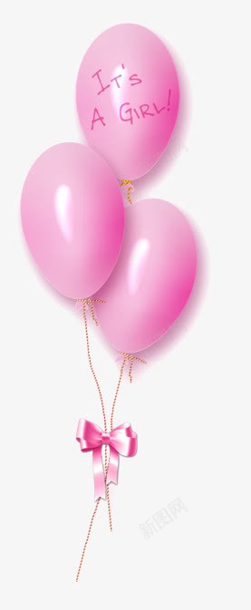 粉色气球png免抠素材_新图网 https://ixintu.com 公主风 气球 气球图案 气球素材 气球装饰