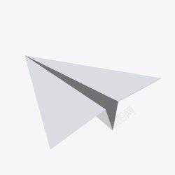 折纸小飞机灰色小飞机高清图片