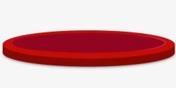 红色大气舞台圆盘装饰素材