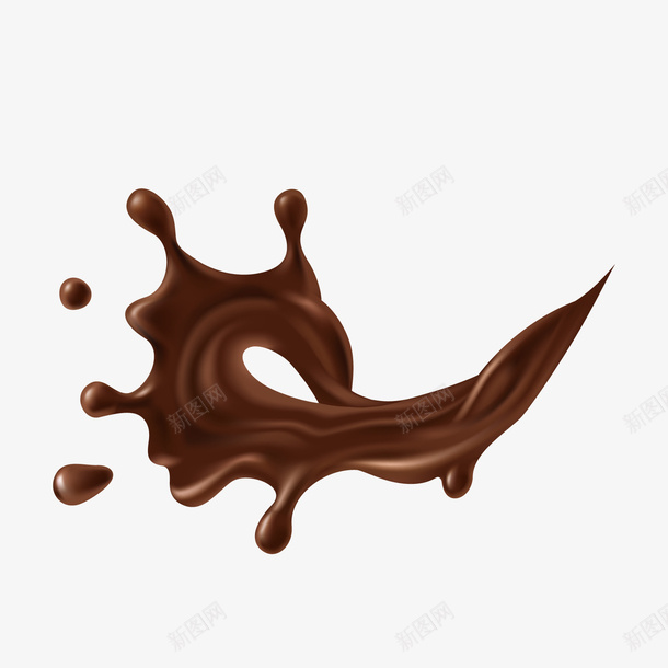 融化巧克力png免抠素材_新图网 https://ixintu.com PNG免抠图下载 丝滑 巧克力 液体 甜点 装饰