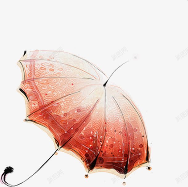 红色欧式雨伞创意png免抠素材_新图网 https://ixintu.com 创意 欧式 红色 雨伞