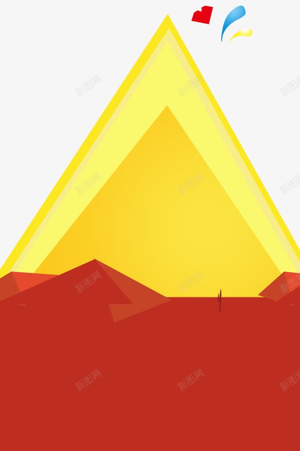 几何图形png免抠素材_新图网 https://ixintu.com 几何图形 几何底色 红包背景 黄色背景