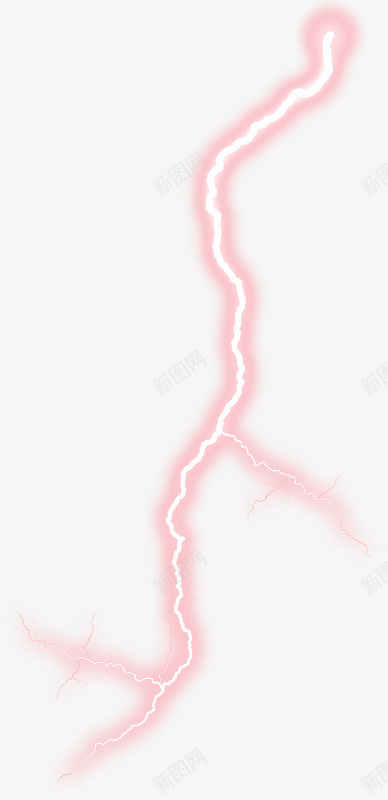 红色闪电png免抠素材_新图网 https://ixintu.com 天气 气候 闪电 雷电