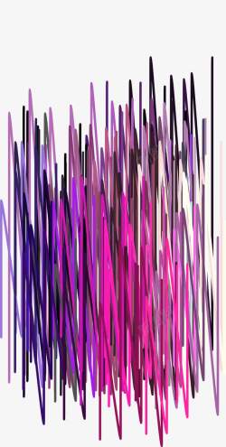 紫色涂鸦线条素材
