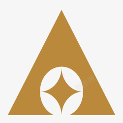 尖锐的三角形金色中国农业发展银行logo图标高清图片
