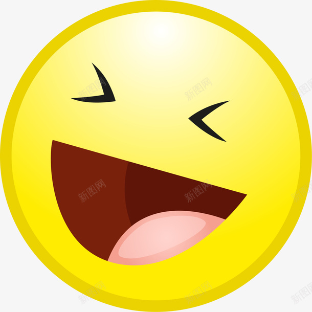 黄色可爱笑脸标签png免抠素材_新图网 https://ixintu.com 5月8号 世界微笑日 图案 大笑表情 幸福 开心 笑容 笑脸标签