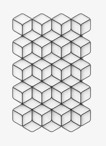 正方体结构png免抠素材_新图网 https://ixintu.com 创意几何 正方体结构 装饰图案